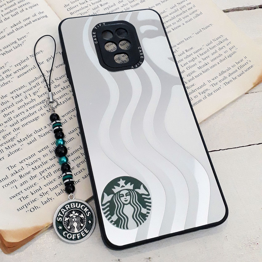 کاور استارباکس آینه ای شیائومی Redmi Note 9s / Note 9 Pro به همراه بند آویز کد 11362
