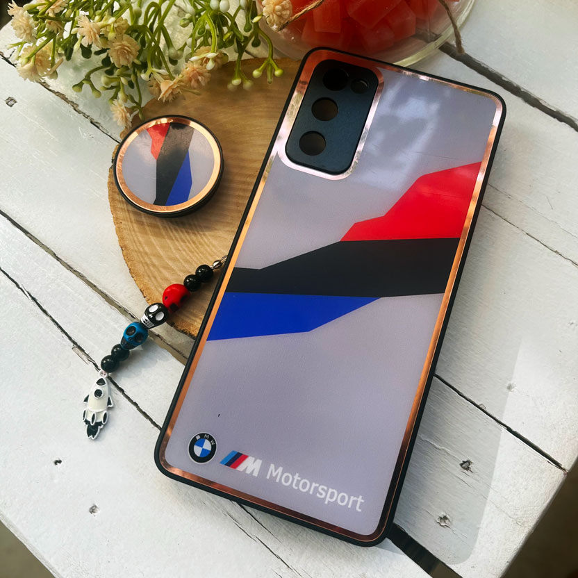 کاور BMW سامسونگ Galaxy S20 FE به همراه پاپ سوکت و بند آویز کد 11540