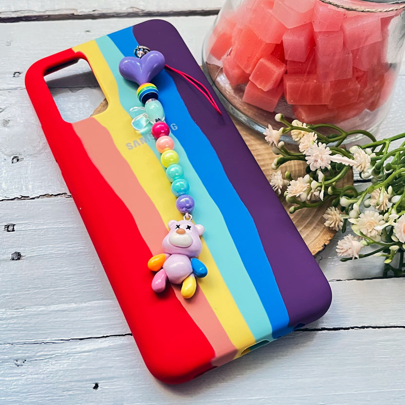 کاور سیلیکونی سامسونگ Galaxy A02s / A03s به همراه بند آویز کد 11664