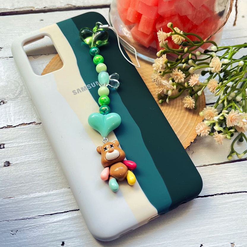 کاور سیلیکونی سامسونگ Galaxy A02s / A03s به همراه بند آویز کد 11677