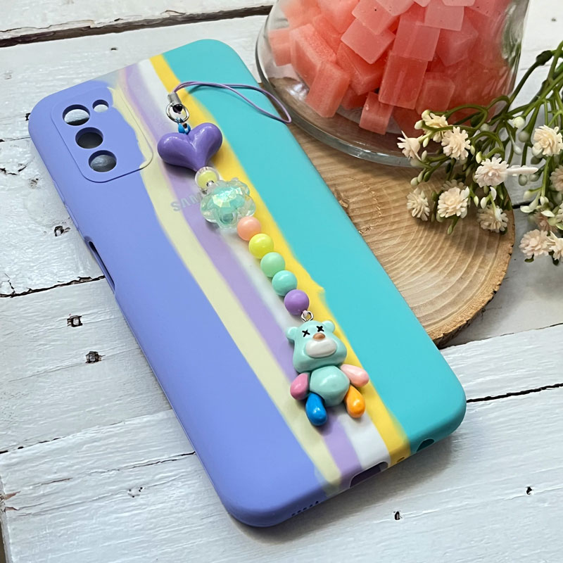 کاور سیلیکونی سامسونگ Galaxy A02s / A03s به همراه بند آویز کد 11680