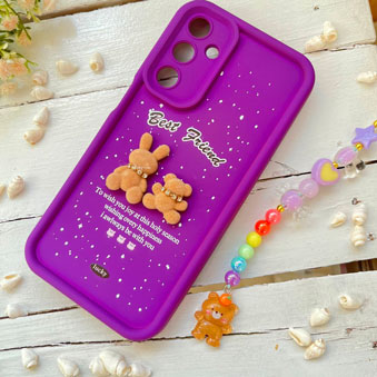 کاور عروسکی سامسونگ Galaxy A24 4G / A24 5G به همراه بند آویز کد 11787